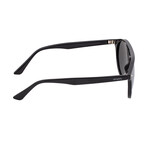 Finley Sunglasses // Black Frame + Blue Lens