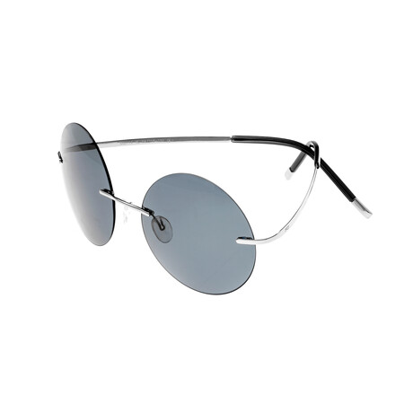 Simplify Christian Sunglasses // Silver Frame + Black Lens