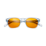 Bennett Sunglasses // Blue Frame + Orange Lens