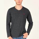 Jerald V-Neck Sweater // Anthracite (S)