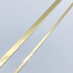 14K Solid Yellow Gold // 2.3mm // Herringbone Chain Necklace (18" // 3.9g)