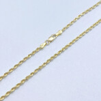 14K Solid Yellow Gold // 2.5mm // Rope Chain Necklace (18" // 7g)