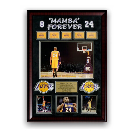 Kobe Bryant // Los Angeles Lakers // Unsigned Collage + Framed