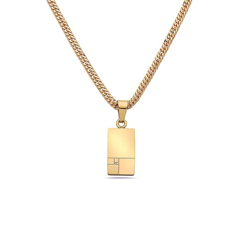 Diego Barrueco Golden Ratio Pendant Necklace // 24" // Gold