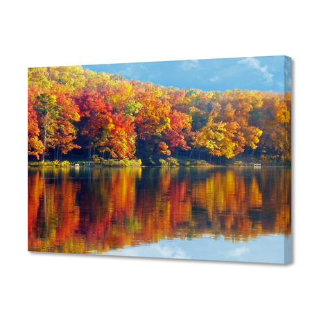 Autumn Lake (8"H x 10"W x 0.75"D)