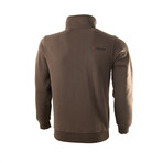 Full Zip Comfy Jacket // Brown (S)