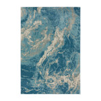 Addison Emporium Ocean Spray Blue Microfiber (9’6" x 13’2" Area Rug)