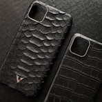 Black Python Patterned iPhone Case (iPhone X/XS)