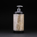 Genuine Black and Banded Onyx Soap Dispenser