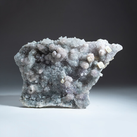 Genuine Lavender Amethyst Crystal Cluster + Cubic Calcite Crystals