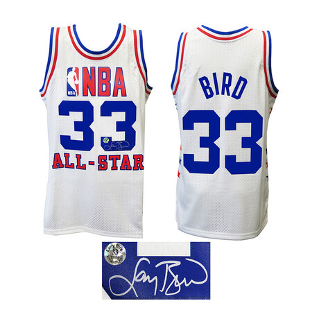 Larry Bird // Signed 1985 All Star Game Throwback Jersey