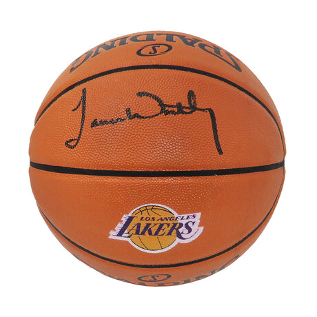 James Worthy // Signed Spalding Los Angeles Lakers Basketball