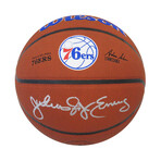 Julius 'Dr. J' Erving // Signed Wilson Philadelphia 76ers Team Alliance Basketball