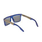 Unisex Sepulveda Sunglasses // Midway Blue + Blue