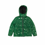 FW21 Shine Puffer Jacket // Green (S)