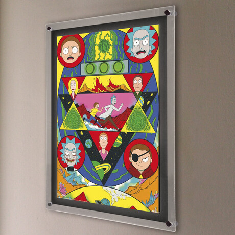 Rick and Morty // Immortal // MightyPrint™ Wall Art // Backlit LED Frame