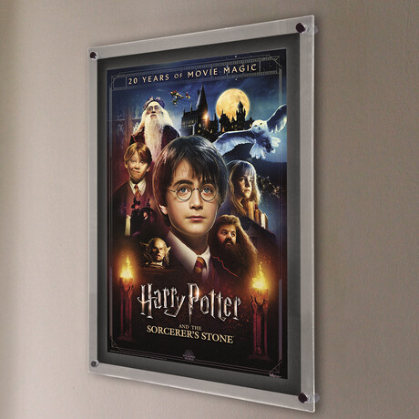 Harry Potter // Sorcerer's Stone 20th Anniversary // MightyPrint™ Wall Art // Backlit LED Frame