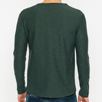 Callahan Henley Long Sleeve T-Shirt // Green (M)