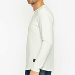 Davis Round Neck Long Sleeve T-Shirt // Ecru (L)