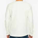 Davis Round Neck Long Sleeve T-Shirt // Ecru (L)