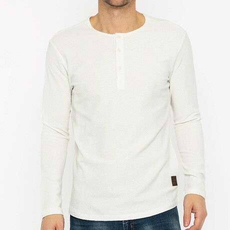 Cullen Long Sleeve Shirt // Ecru (S)