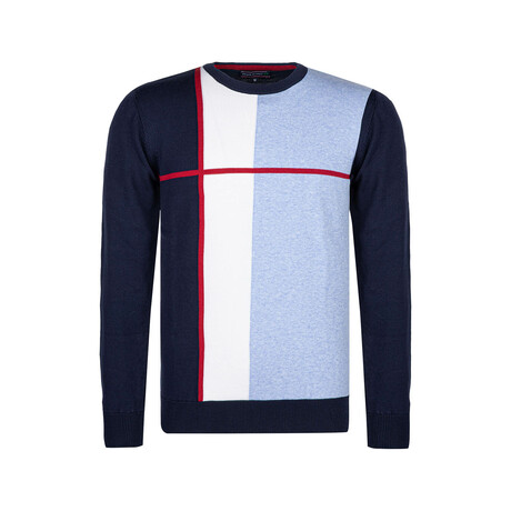 Dylan Pullover // Navy + Blue (S)