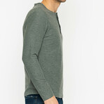 Ben Henley Long Sleeve T-Shirt // Gray (S)