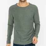 Kingston Round Neck Long Sleeve T-Shirt // Gray (L)