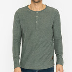 Ben Henley Long Sleeve T-Shirt // Gray (M)