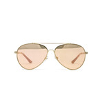 Burberry // Men's BE3092Q Aviator Sunglasses // Gold
