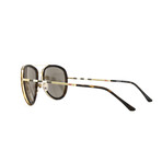 Burberry // Men's BE3090Q Aviator Sunglasses // Brushed Gold + Matte Dark Havana
