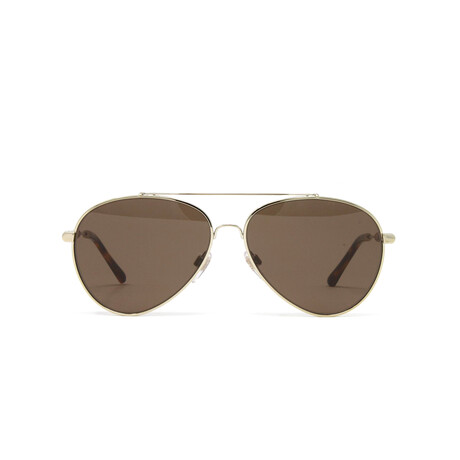 Burberry // Men's BE3092Q Aviator Sunglasses // Light Gold