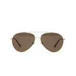 Burberry // Men's BE3092Q Aviator Sunglasses // Light Gold