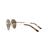 Burberry // Men's BE3092Q Aviator Sunglasses // Light Gold