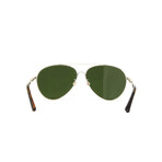 Burberry // Men's BE3092QF Aviator Sunglasses // Light Gold