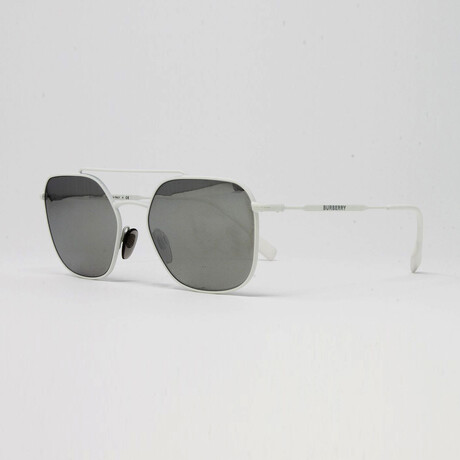 Burberry // Men's BE3107 Sunglasses // White