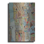 Modern Map of New York I (16"H x 12"W x 0.13"D)