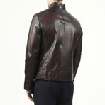 Zig 1097 Leather Jacket // Chestnut (5XL)
