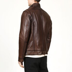 Zig 1044 Leather Jacket // Camel (3XL)