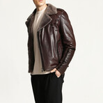 2000 Leather Jacket // Hazelnut (XS)