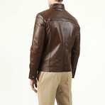 Zig 1004 Leather Jacket // Camel (4XL)