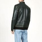 Zig 1055 Leather Jacket // Green (XS)