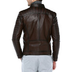 Zig Leather Jacket V4 // Camel (5XL)