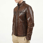 Zig 1004 Leather Jacket // Camel (5XL)