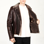 2000 Leather Jacket // Hazelnut (M)