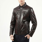 Zig 1097 Leather Jacket // Chestnut (S)