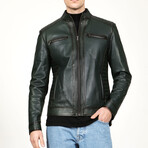 Zig 1055 Leather Jacket // Green (S)