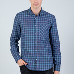 Joshua Button Up Shirt // Navy (XL)