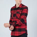 Joe Button Up Shirt // Red (XL)