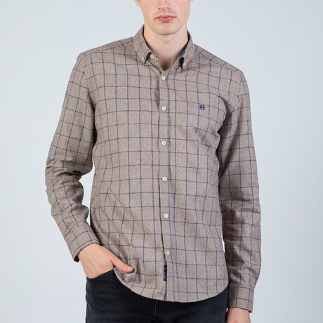 Nyle Button Up Shirt // Brown (S)